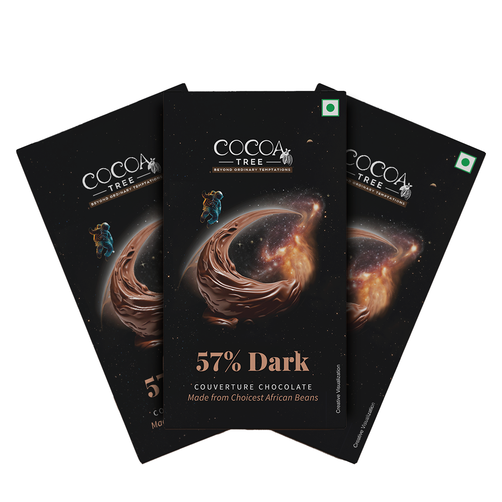 57% Dark set of 3 Chocolate Bars