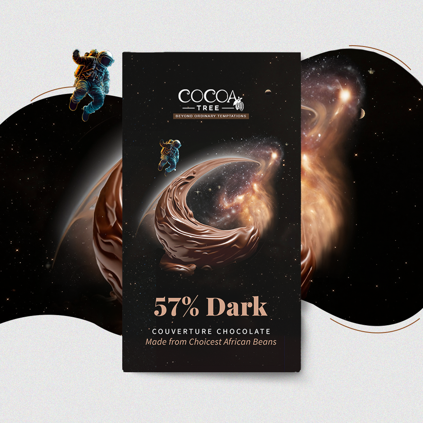 57% Dark set of 3 Chocolate Bars