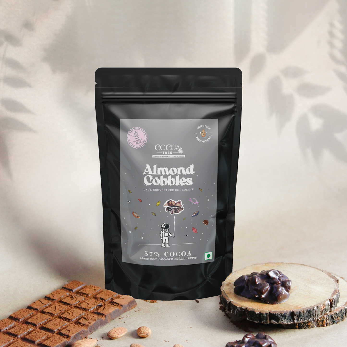 Almond Cobbles Dark Chocolate set of 2