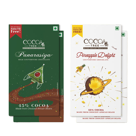 Set of 2 Pineapple Delight & 2 Panarasiya Chocolate Bars