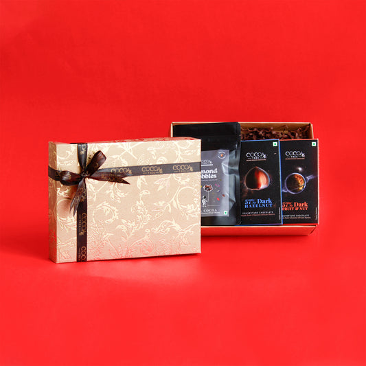 Dark Chocolates Gift Box Gold Embossed